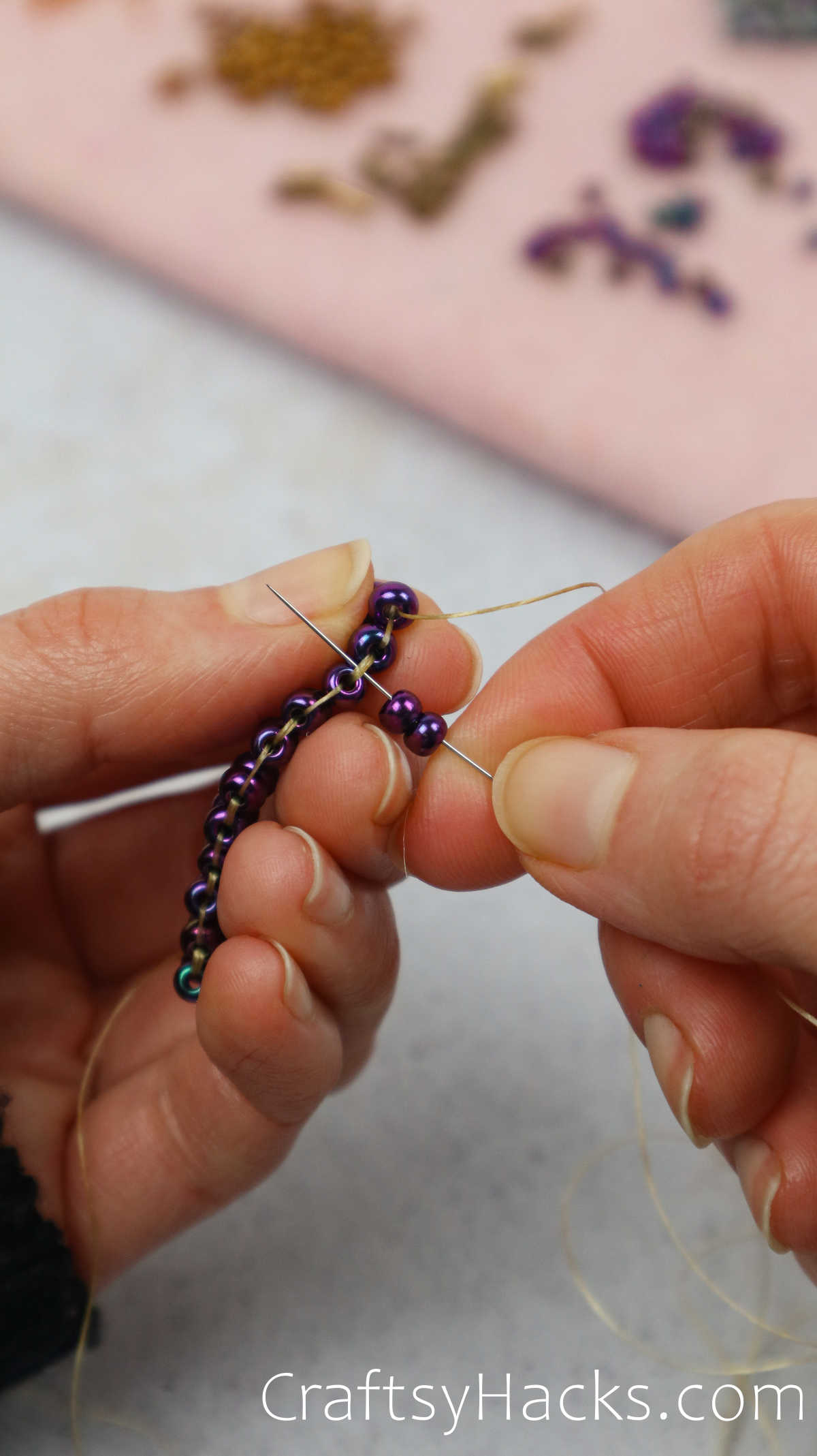 threading more beads