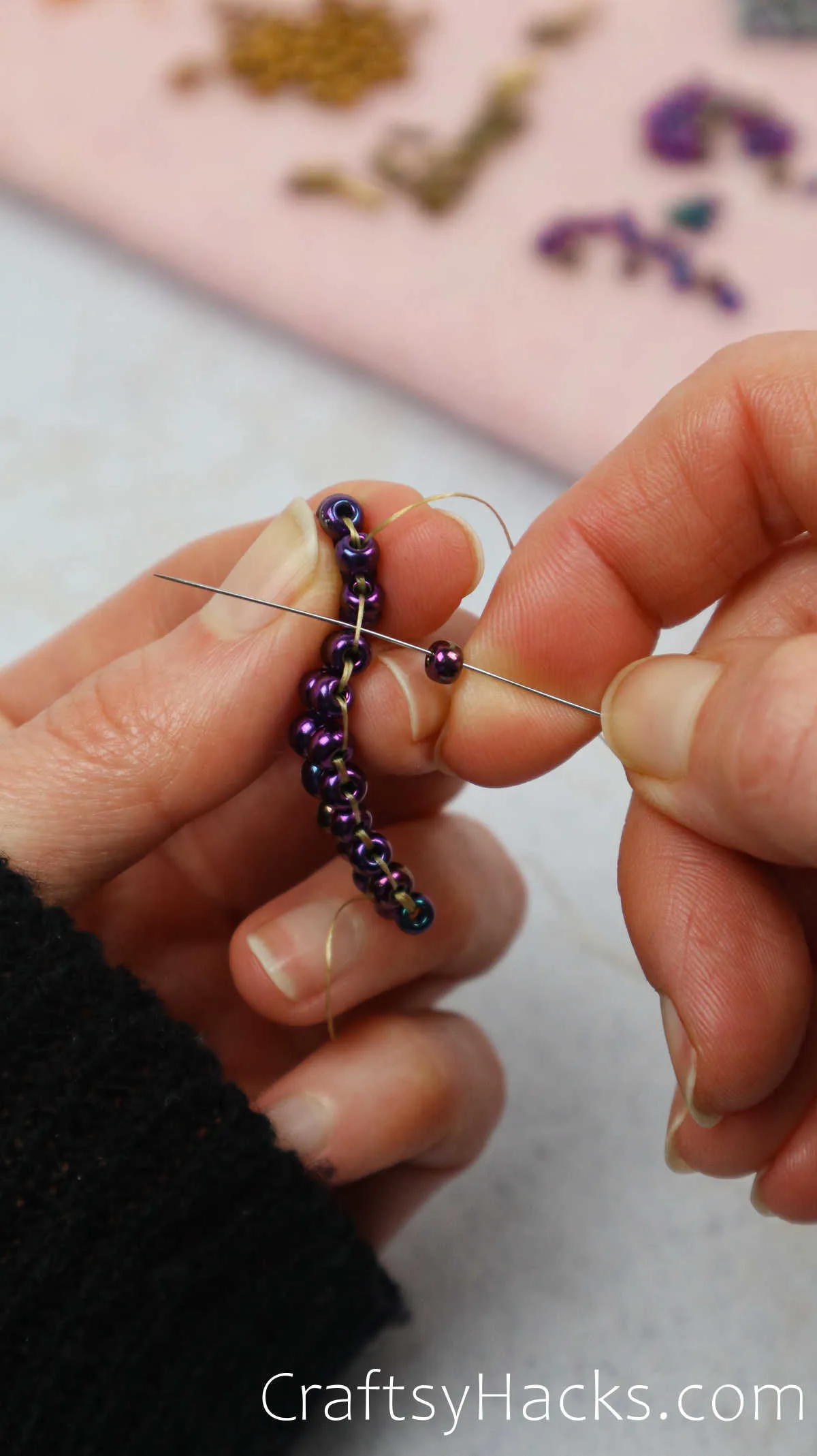 adding one bead