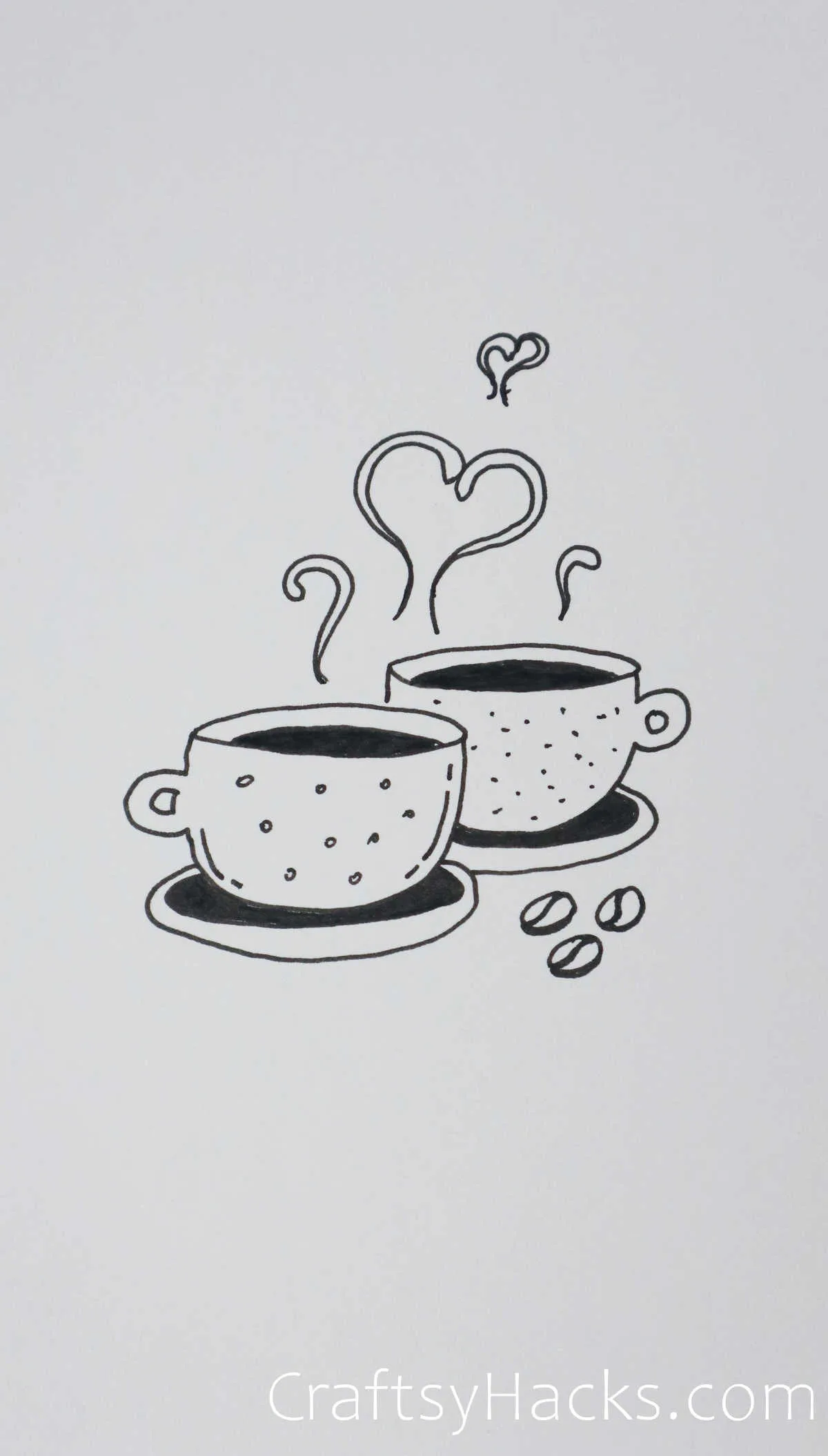 drawing of cups