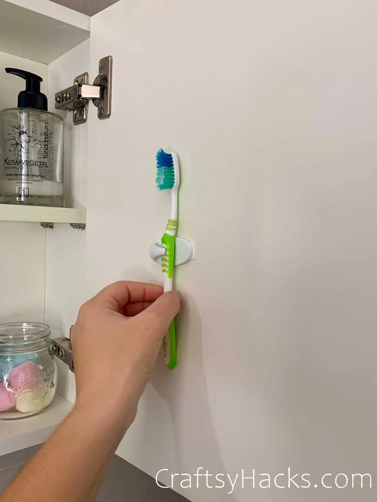 hang toothbrushes