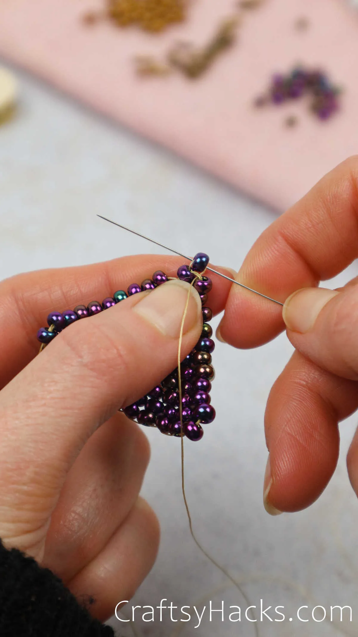 adding the last bead
