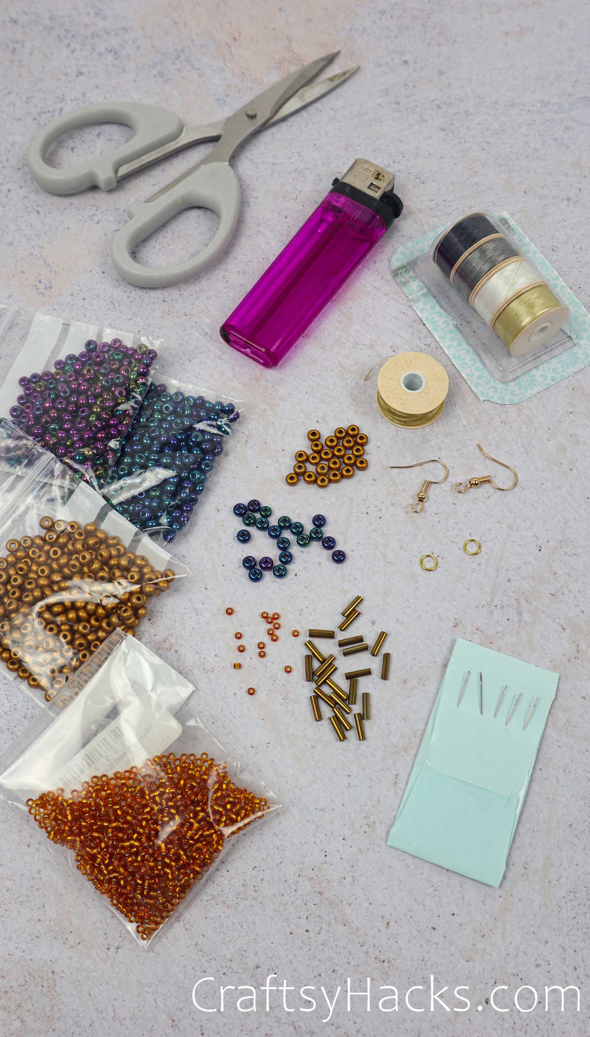 beads and supplies for beaded earrings