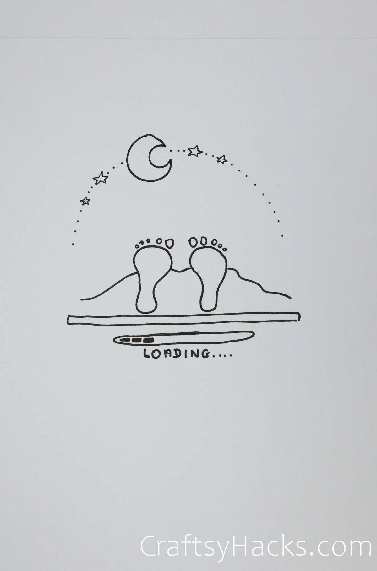 feet drawing