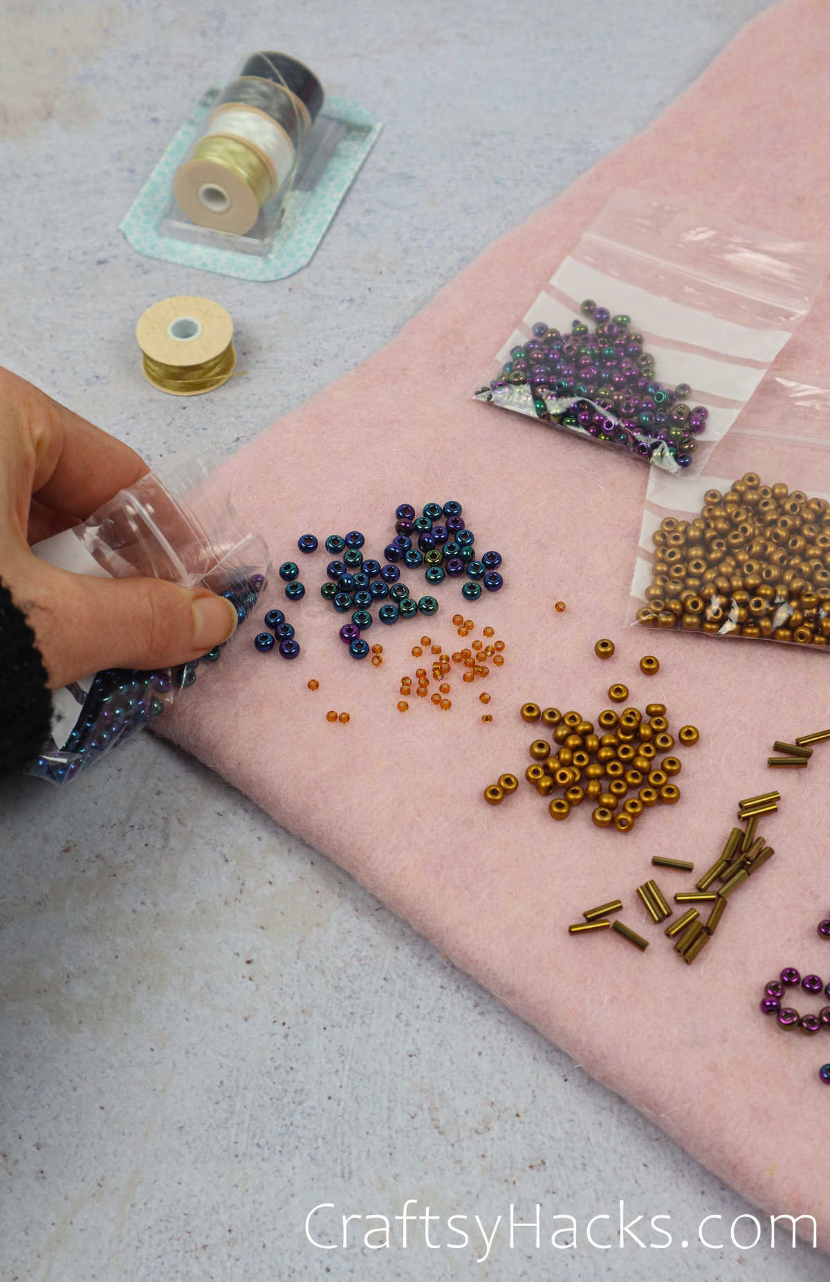 beads and supplies to make beaded earrings