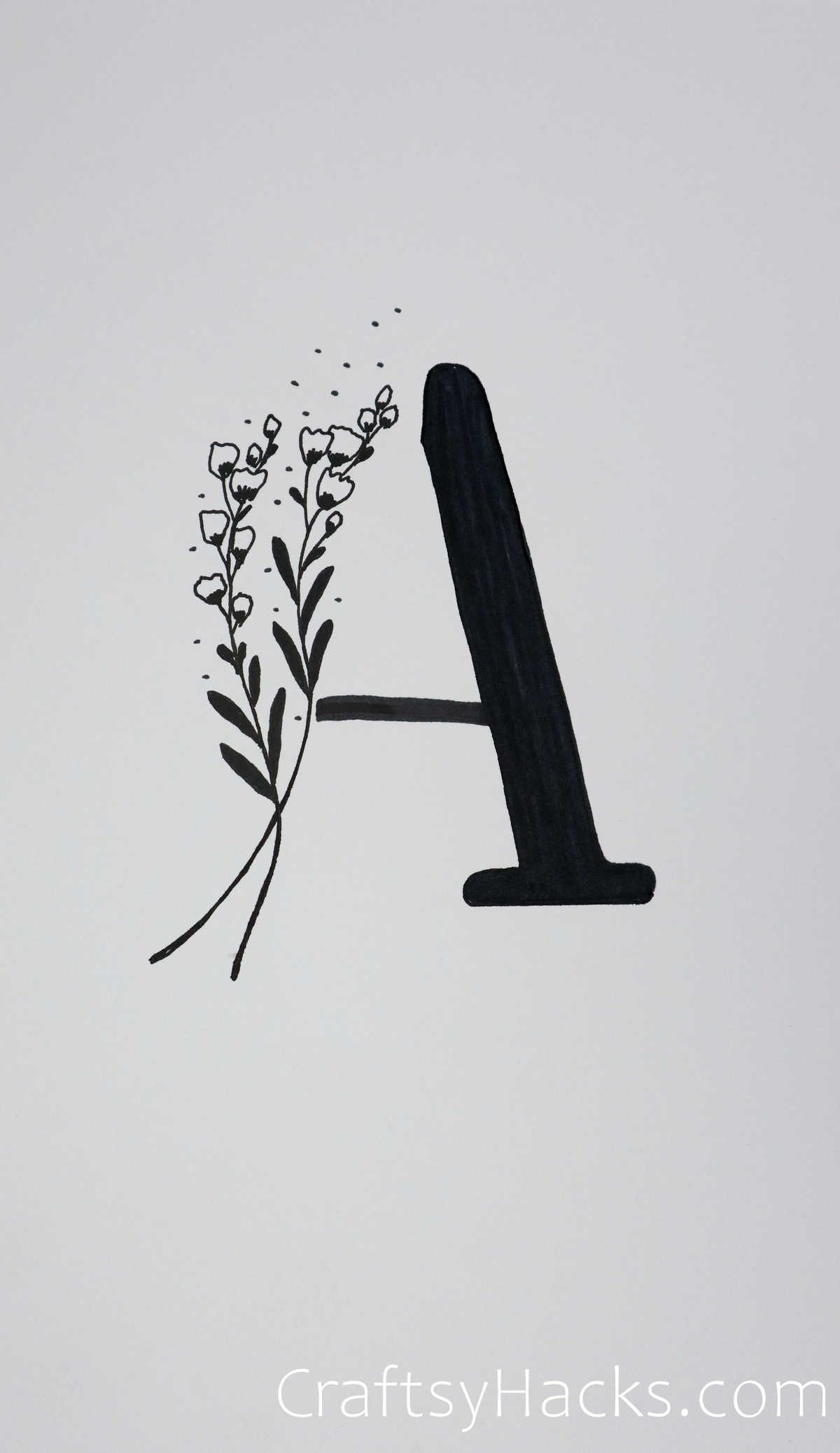 Letter A Drawing