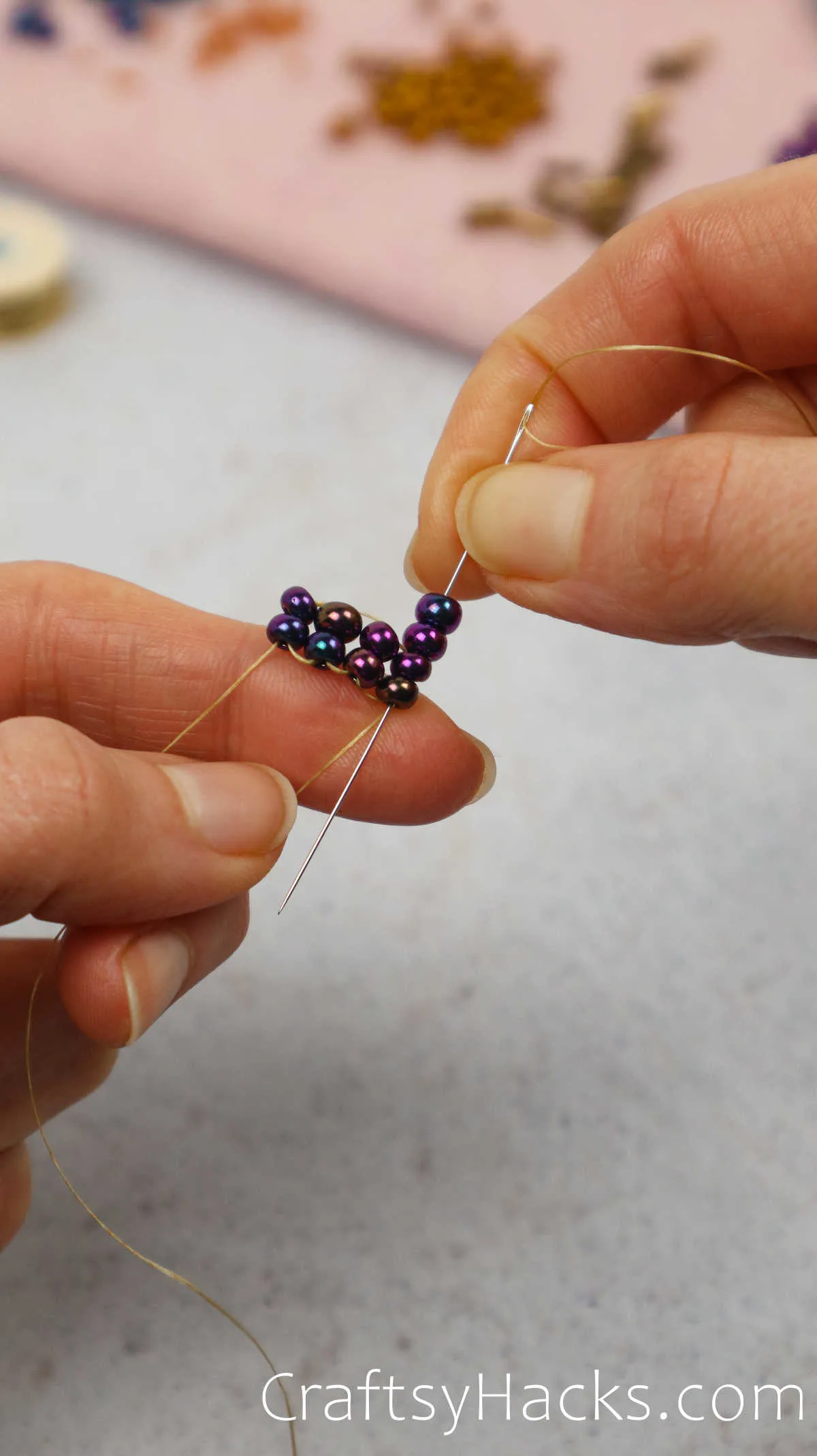 continuing the ladder of beads
