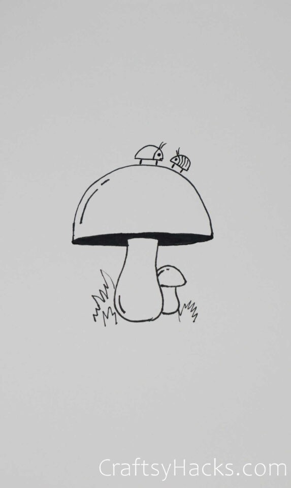 21 Easy Mushroom Drawing Ideas - Craftsy Hacks