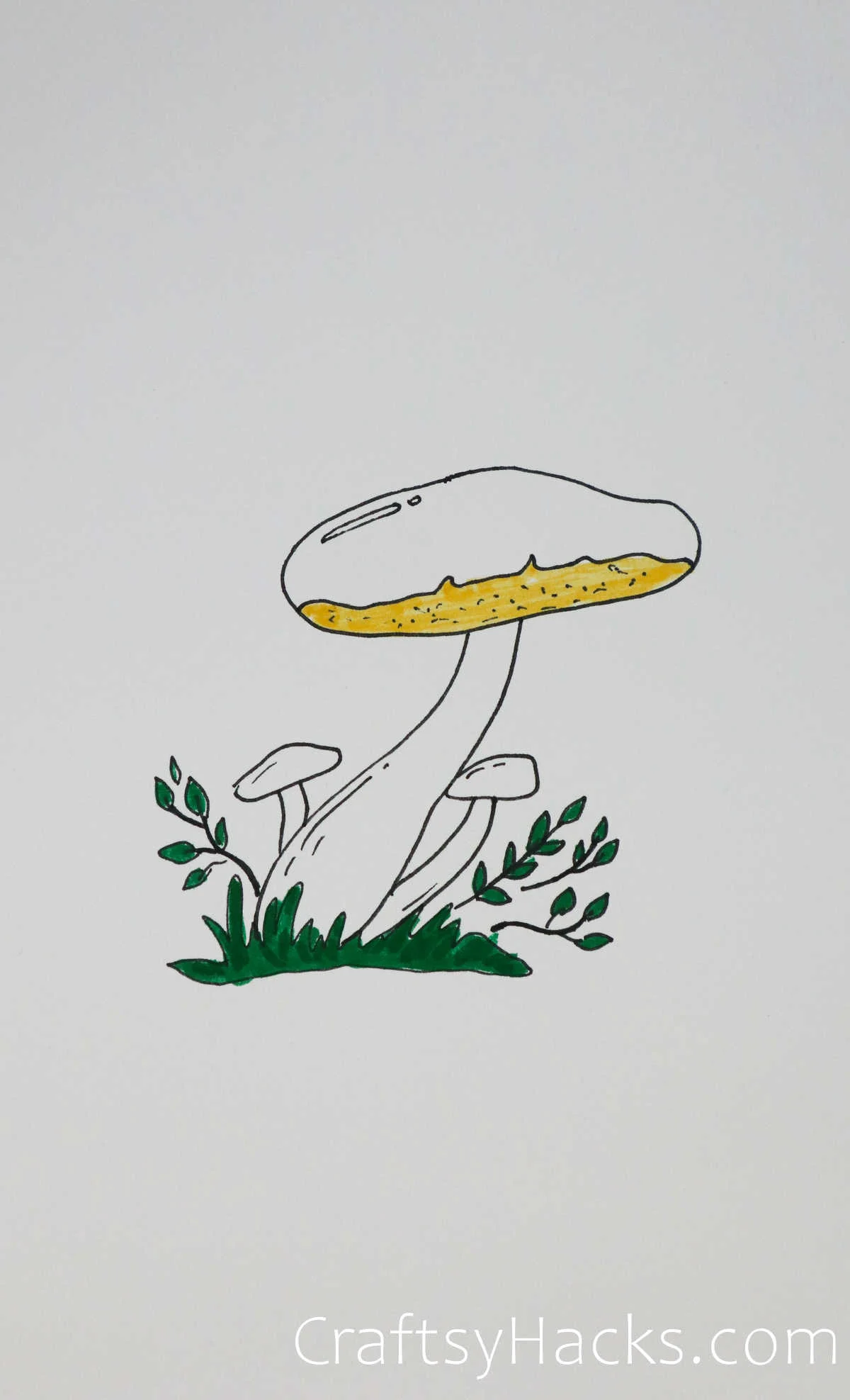 Drawing Icons Of Cute Mushroom On White Background In Vector Stock  Illustration - Download Image Now - iStock