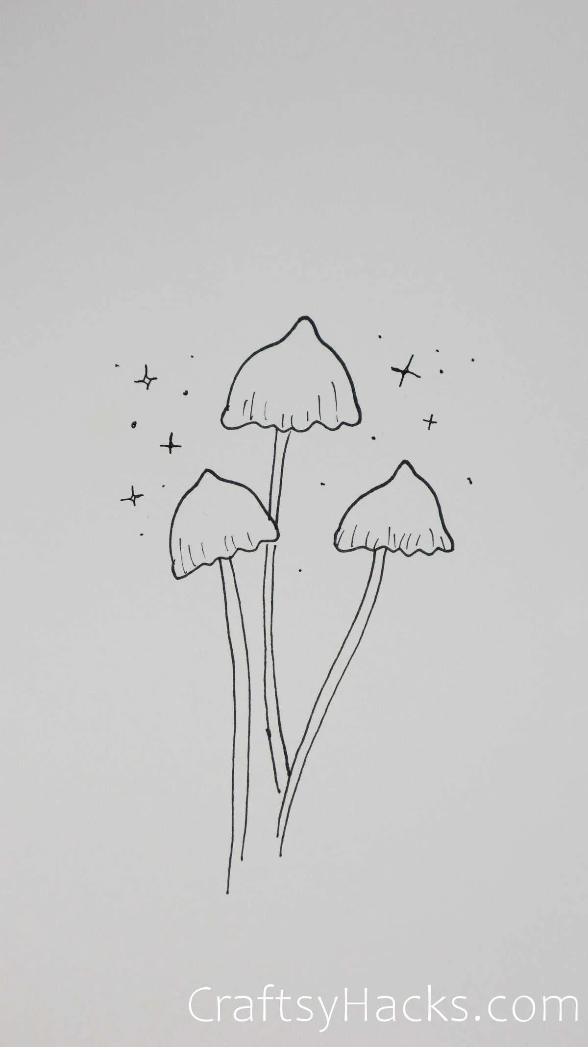 toadstool butterfly pencil  Pencil drawings for beginners