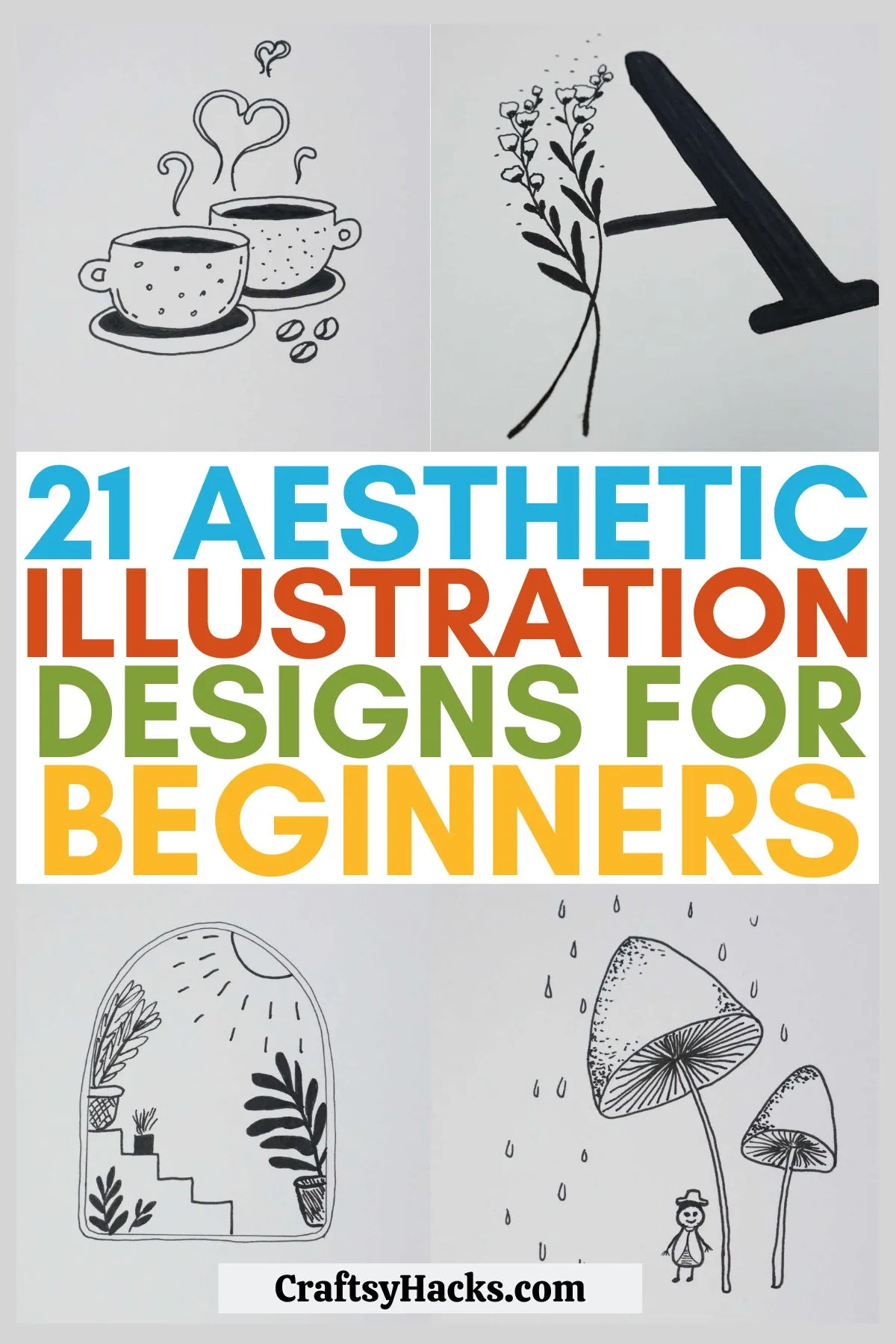 22 Easy Aesthetic Drawing Ideas Youll Want to Try Today  Clementine  Creative