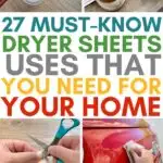 dryer sheets uses for home