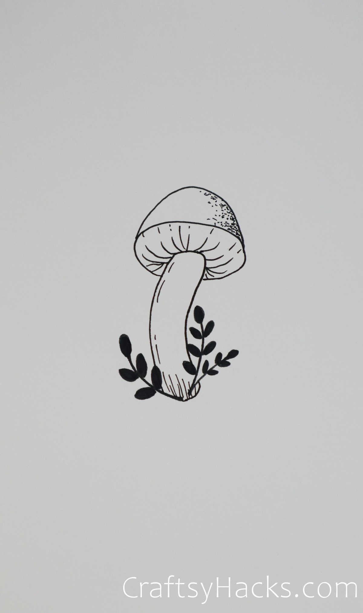 solo mushroom drawing