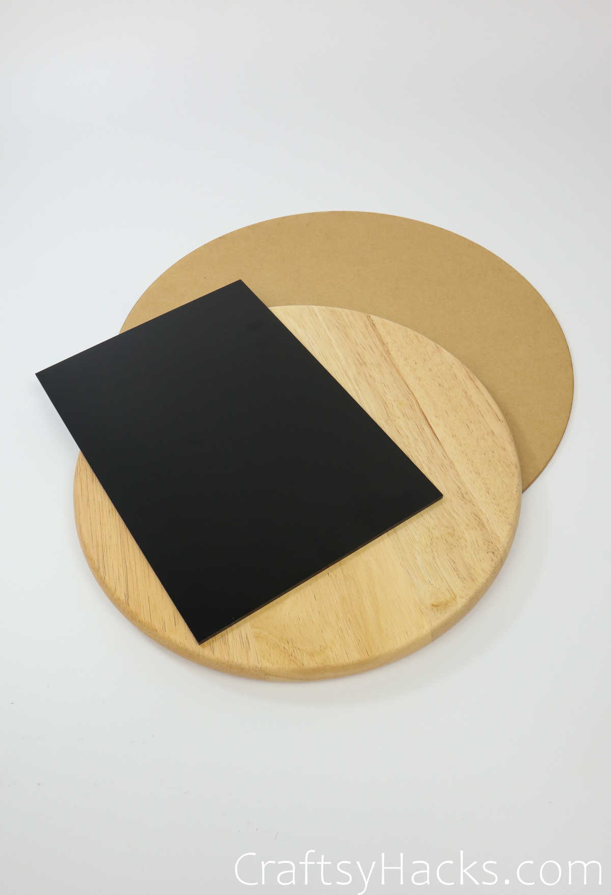 wood board, sheet of paper and cardboard 