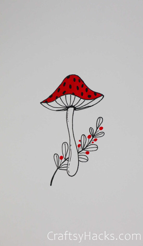 21 Easy Mushroom Drawing Ideas - Craftsy Hacks