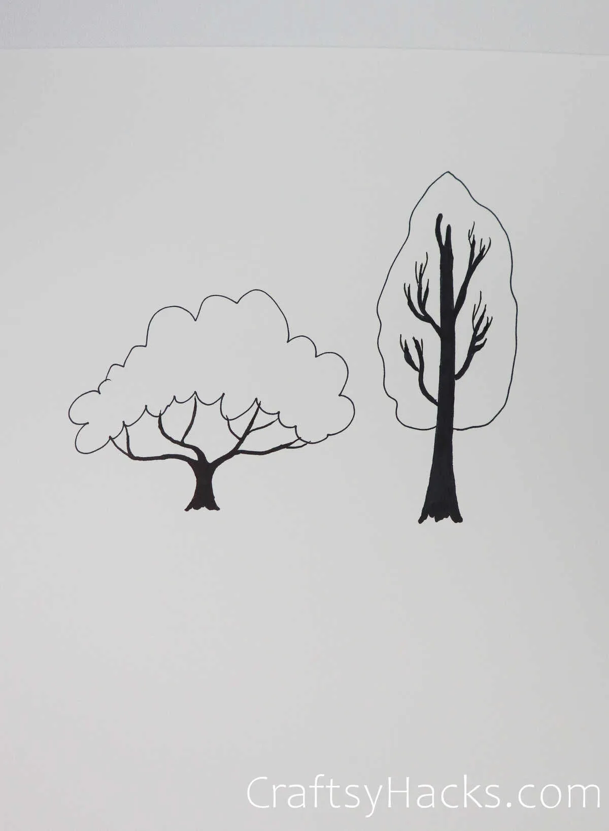 short and tall trees