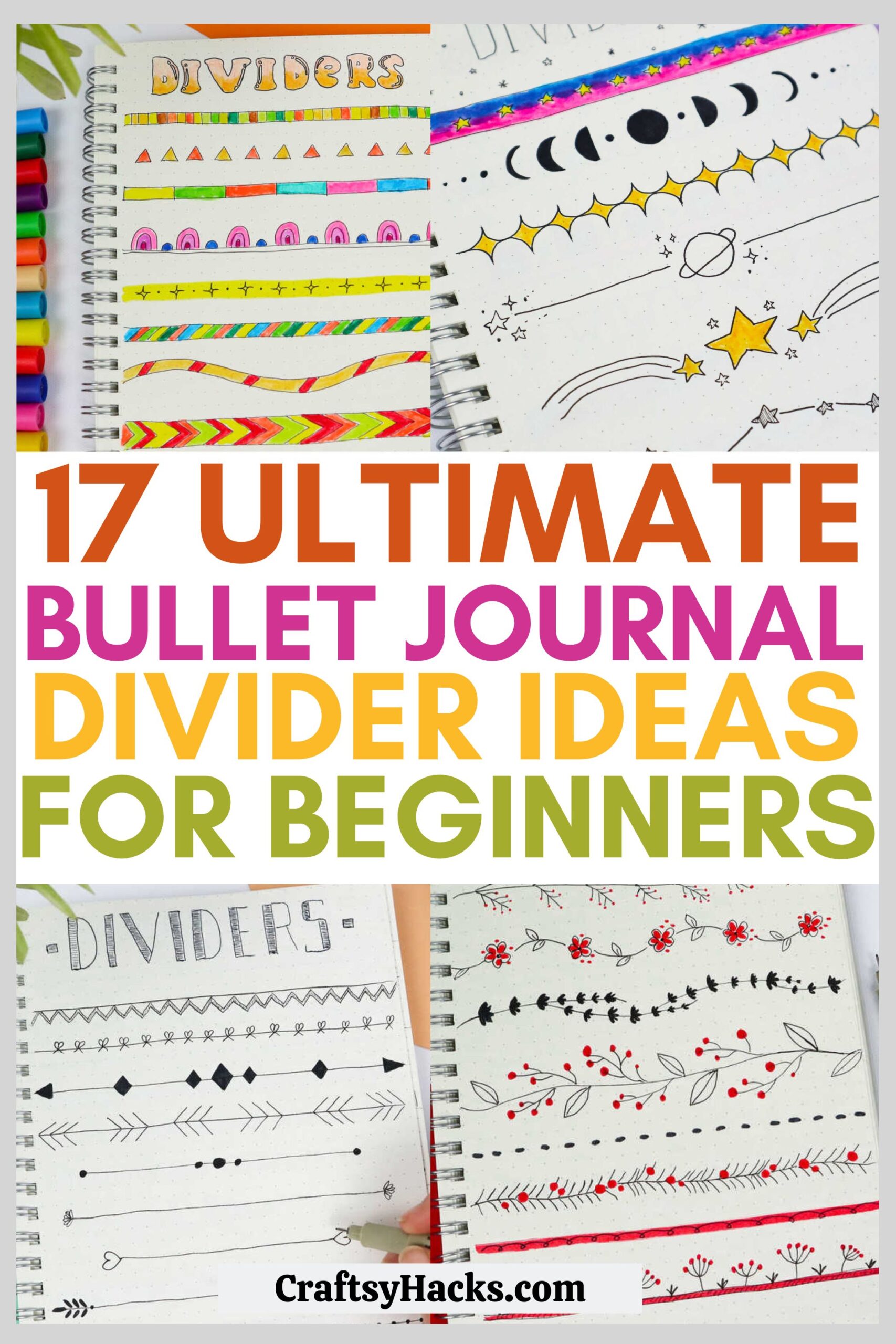 bullet journal dividers