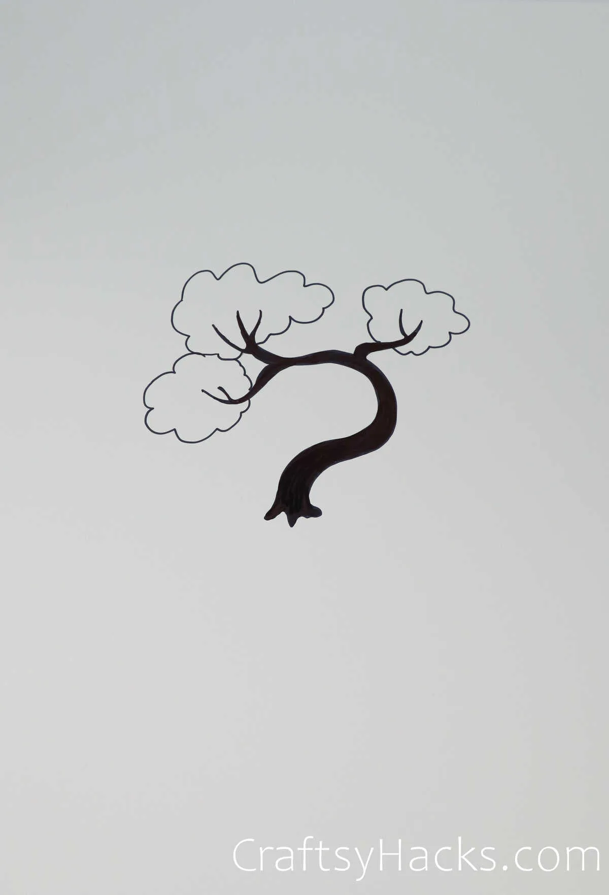 bending tree drawing