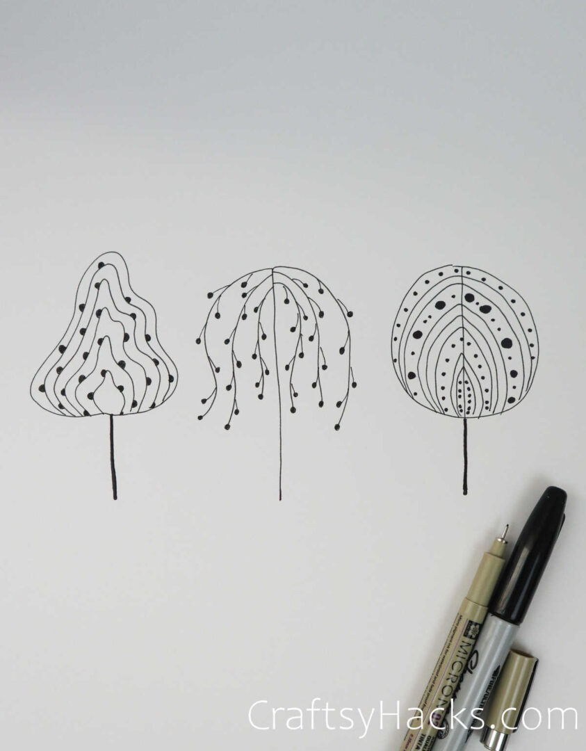 21 Easy Tree Drawing Ideas - Craftsy Hacks