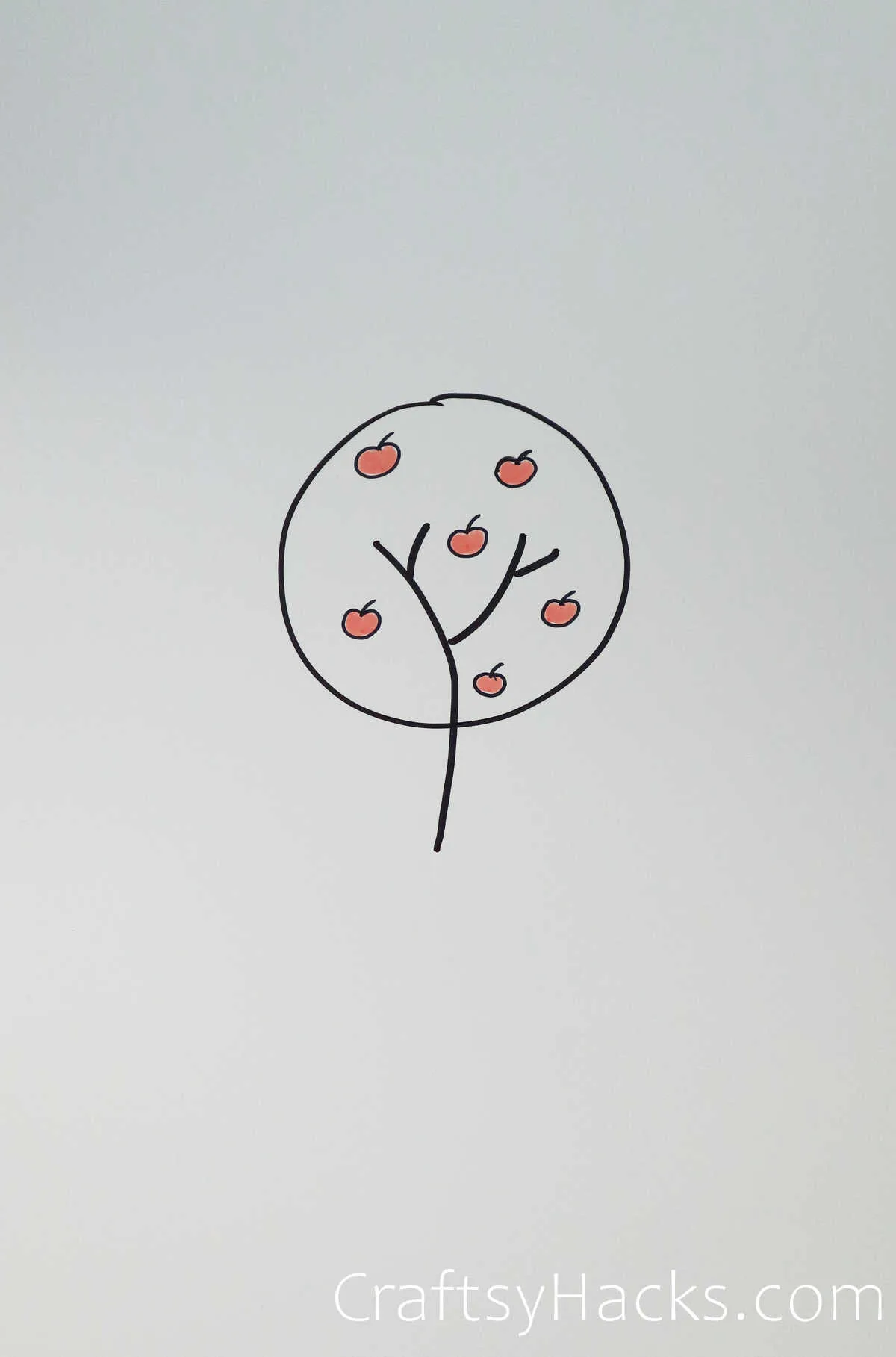 apple tree drawing