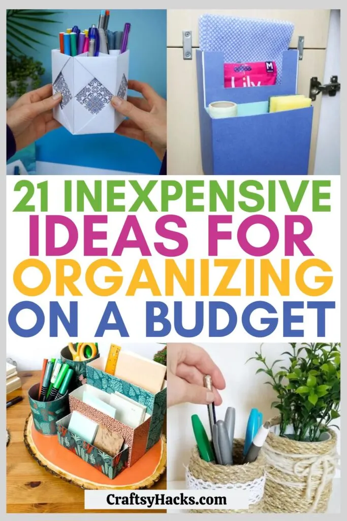 cheap ways to organize
