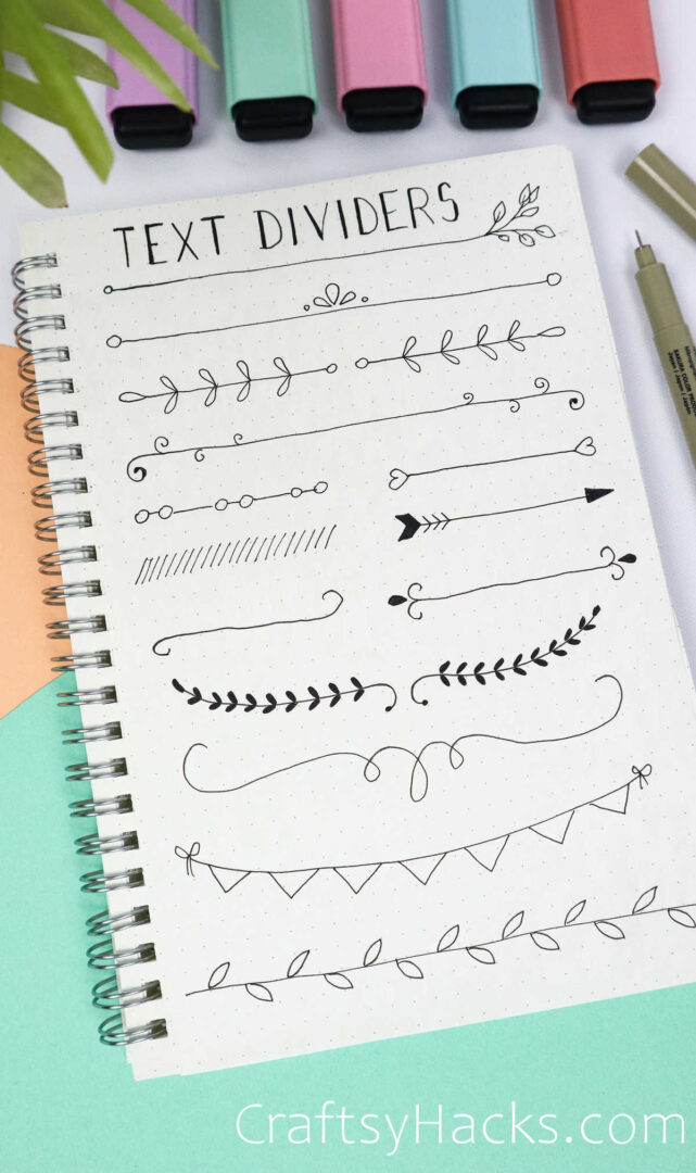 17 Bullet Journal Divider Ideas - Craftsy Hacks