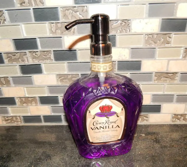 liquor bottle soap dispenser