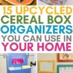 Upcycled Cereal Box Organizers