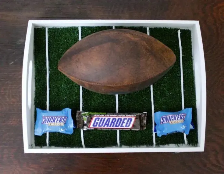 football field serving tray