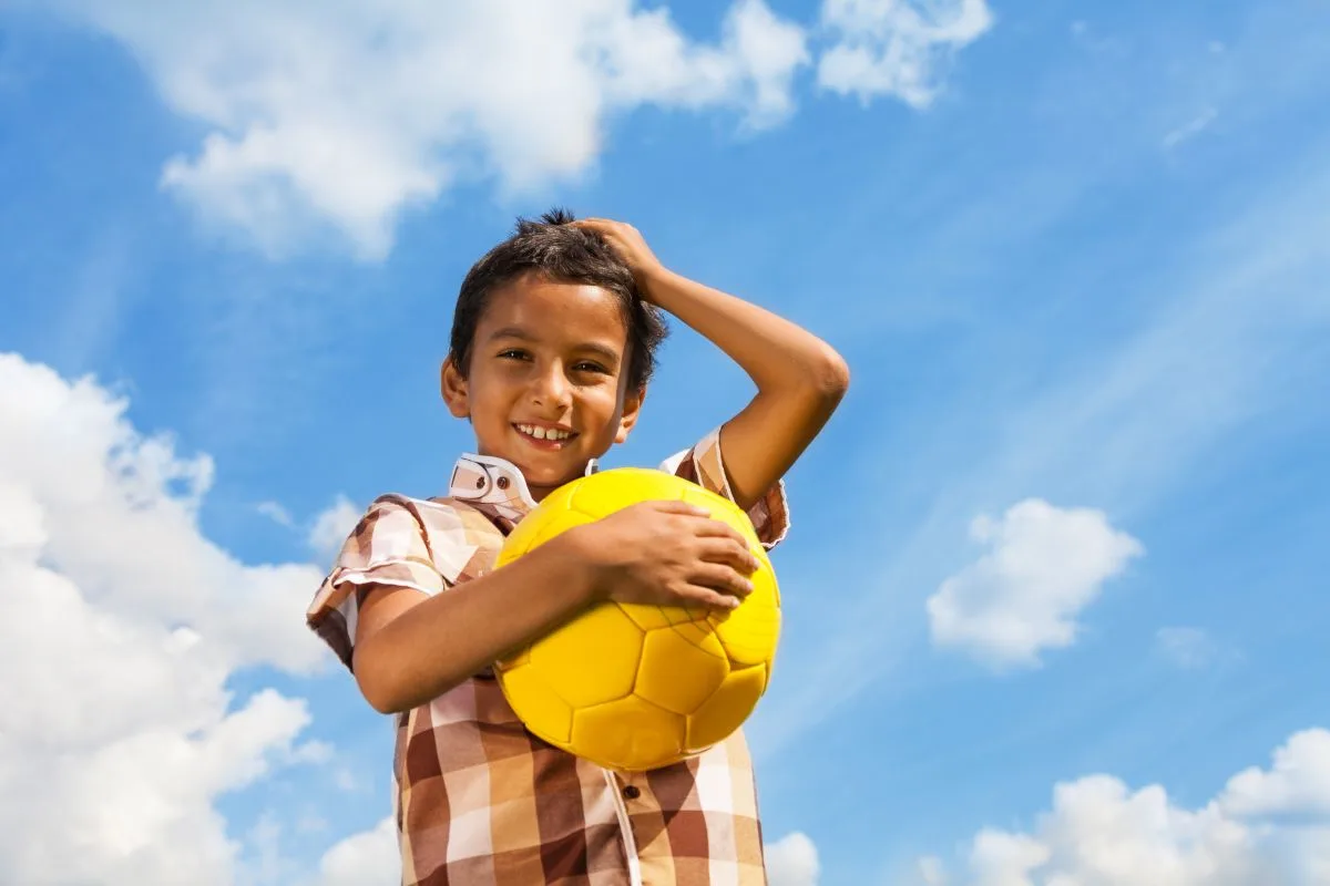 kids playing ball