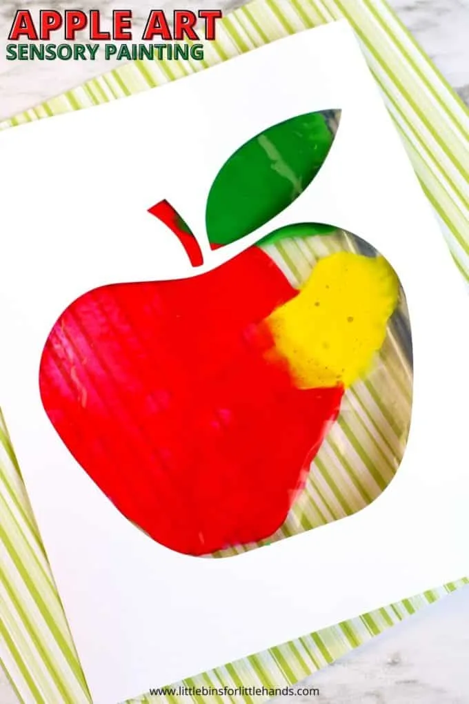 apple painting in a bag