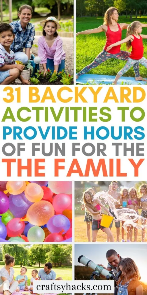 backyard activities for the family