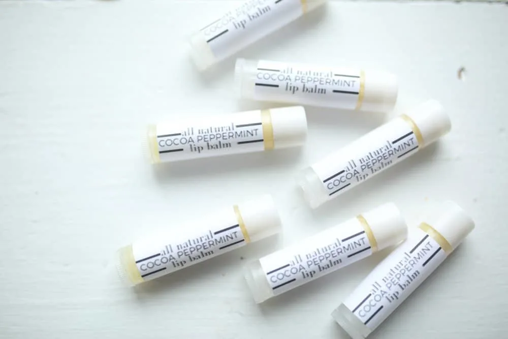 DIY cocoa lip balm