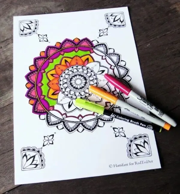 coloring mandalas