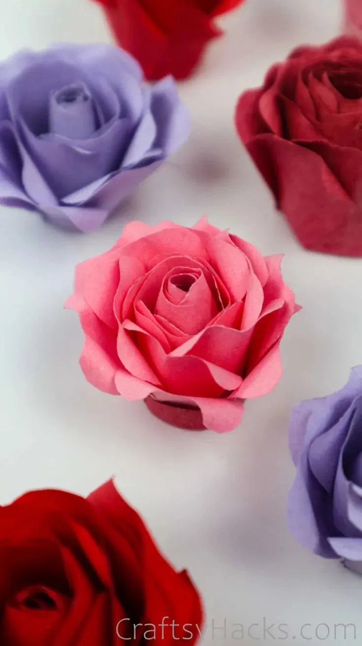 paper rose craft