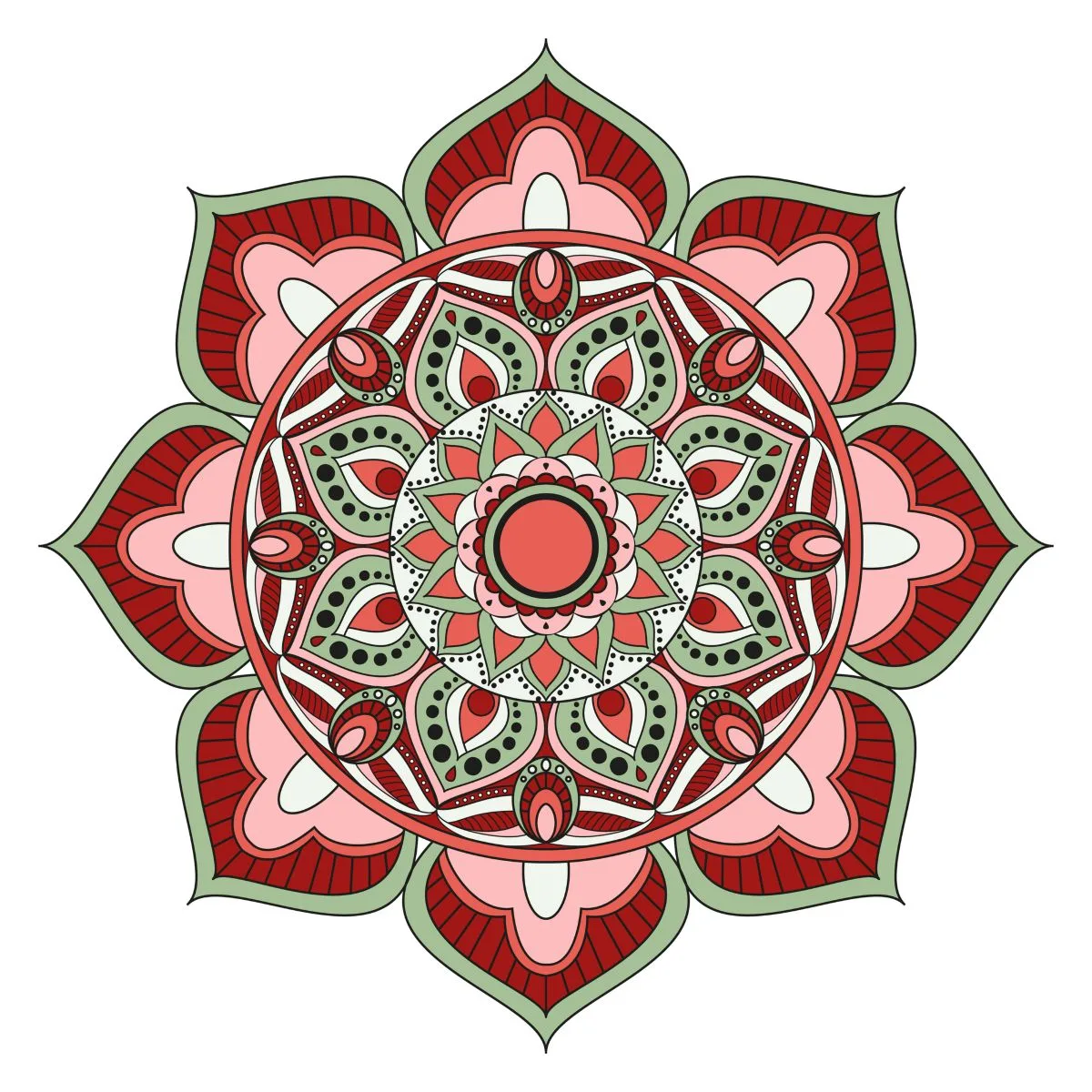 color or paint mandalas