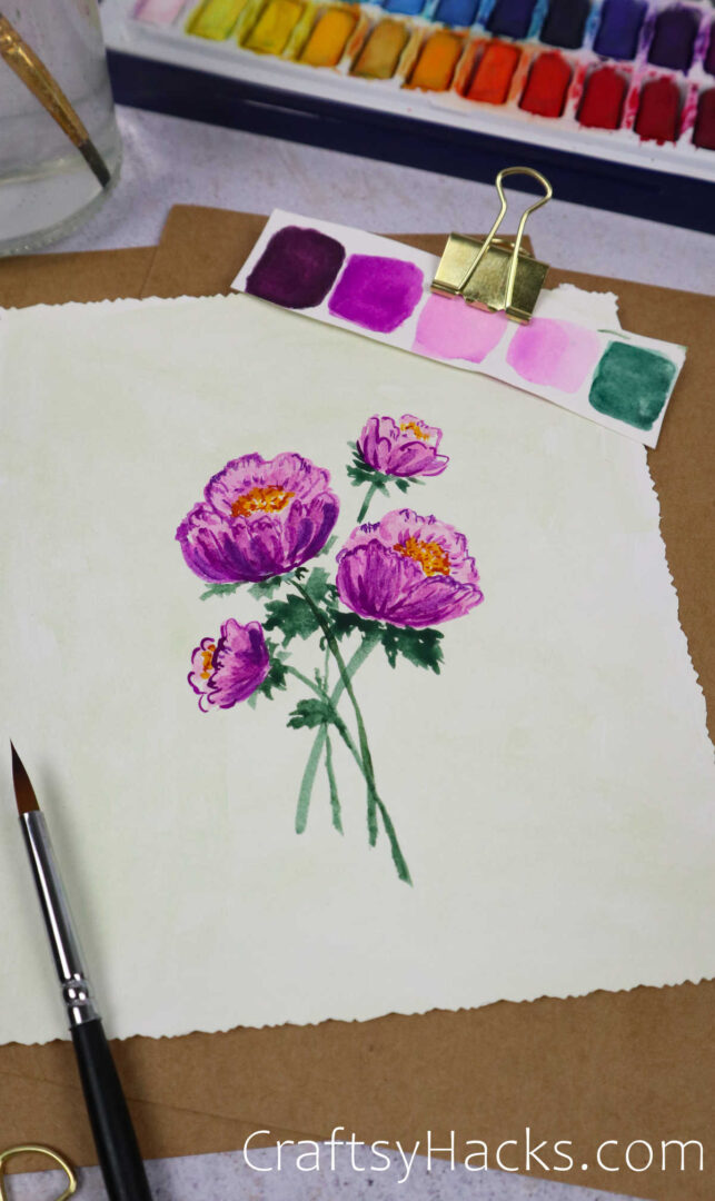 21 Easy Watercolor Flower Painting Ideas - Craftsy Hacks