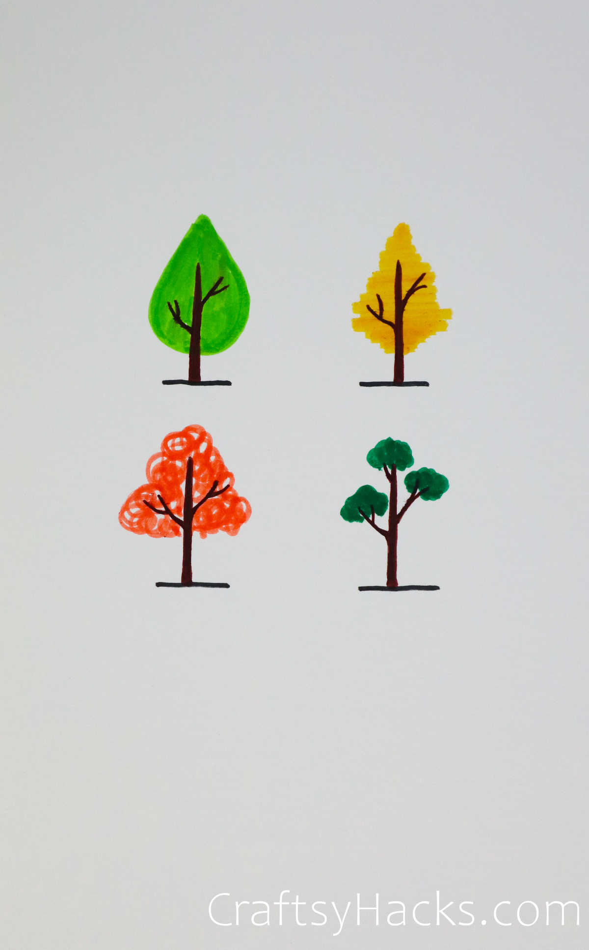 trees drawing