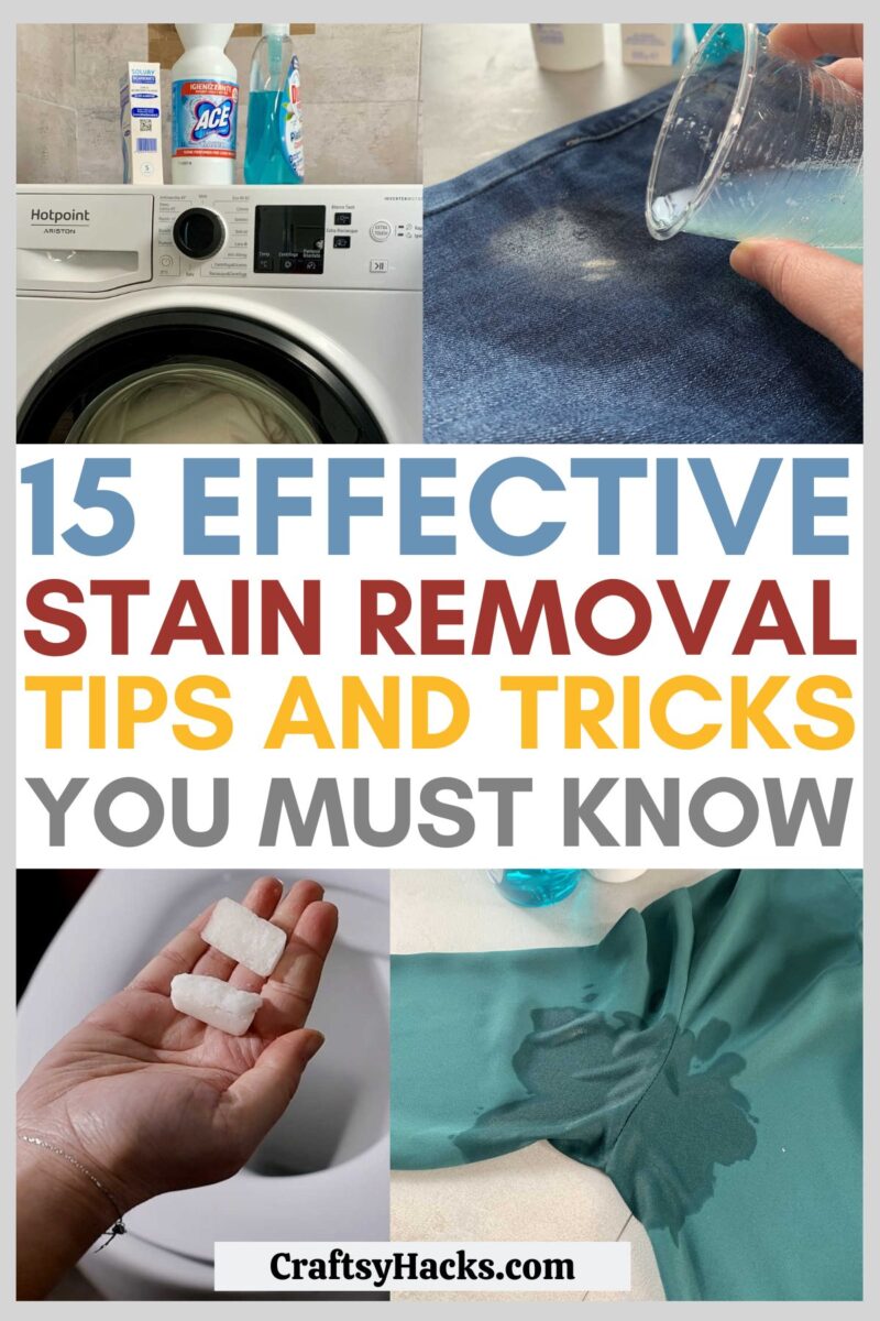 15 Unbelieve Stain Removal Tips - Craftsy Hacks