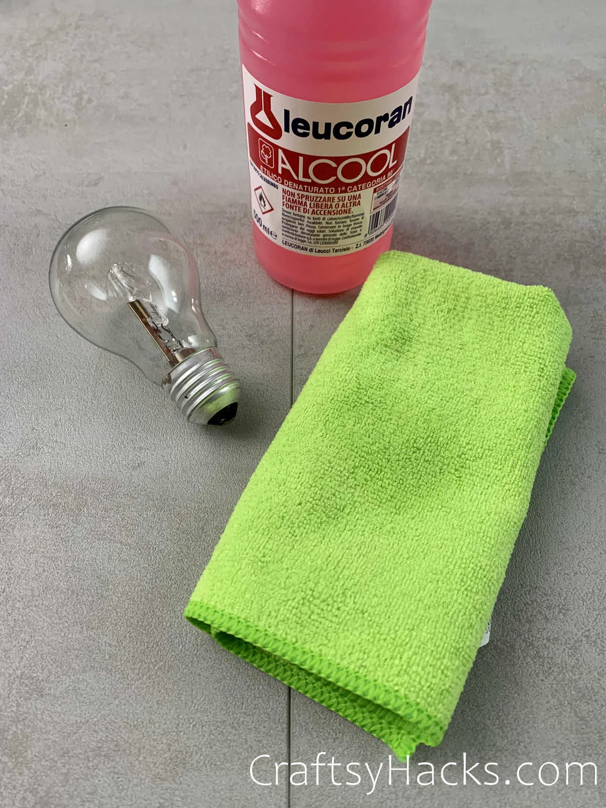 dust lightbulbs with a soft cloth