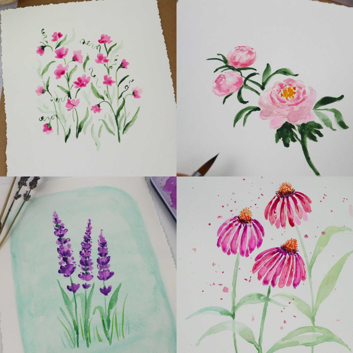 75 Watercolor Flower Painting Ideas for Beginners - Beautiful Dawn Designs   Watercolor flower art, Watercolor paintings tutorials, Diy watercolor  painting
