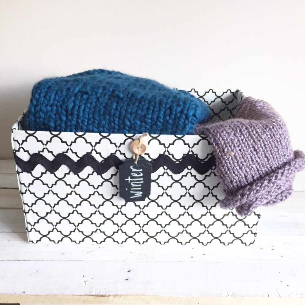 No-Sew Fabric-Covered Storage Boxes