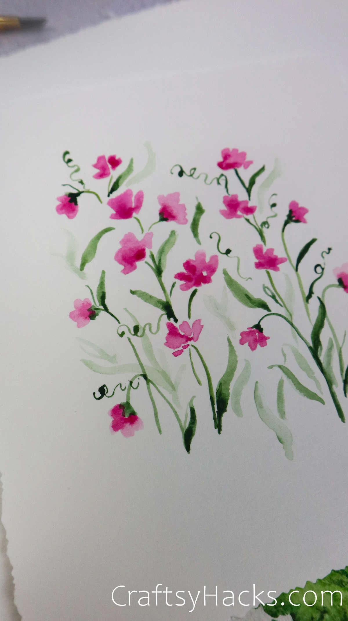 watercolour flower painting