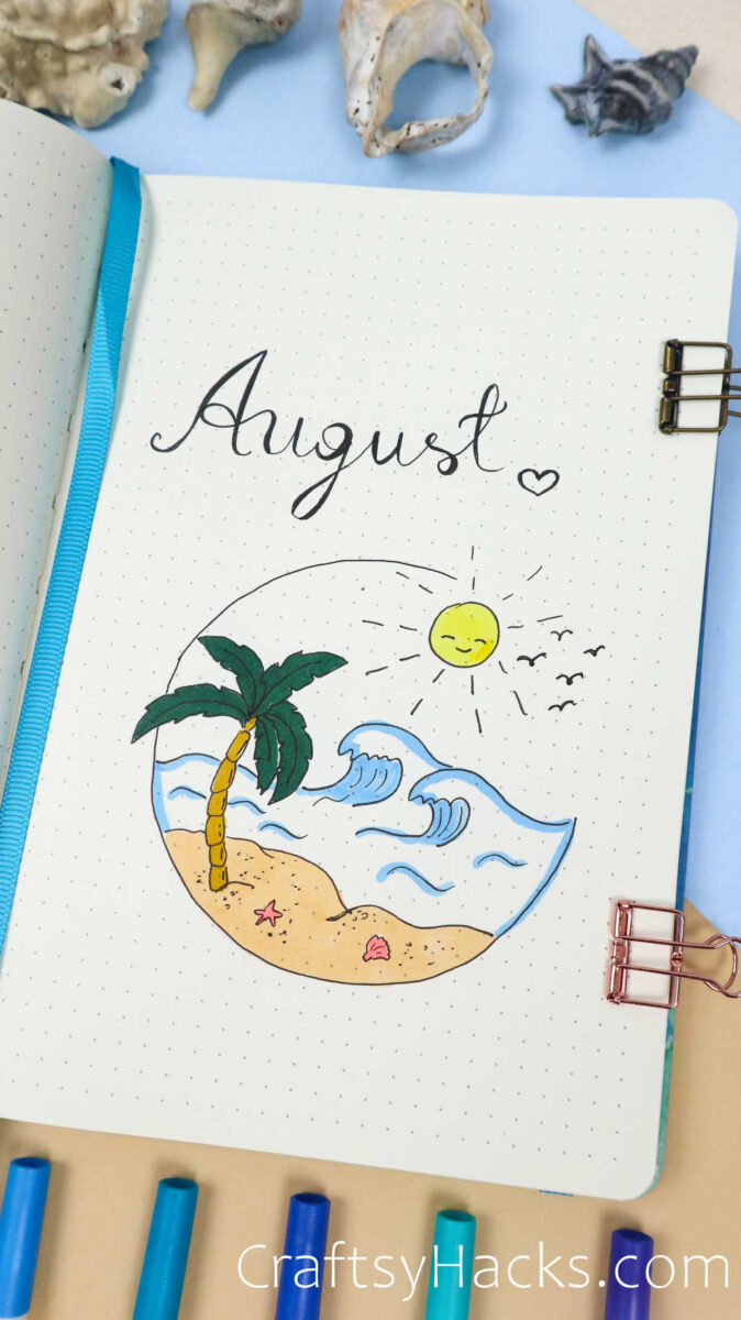 25 Best Ocean Doodles for Bullet Journal - Craftsy Hacks