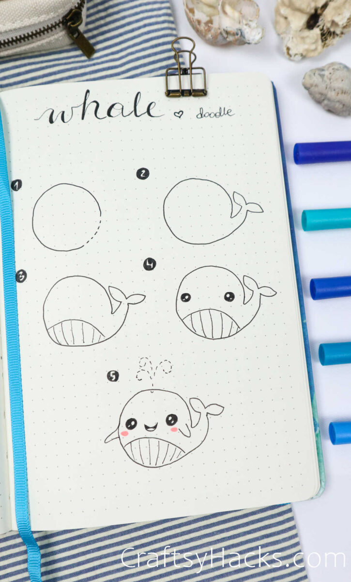 25 Best Ocean Doodles for Bullet Journal - Craftsy Hacks