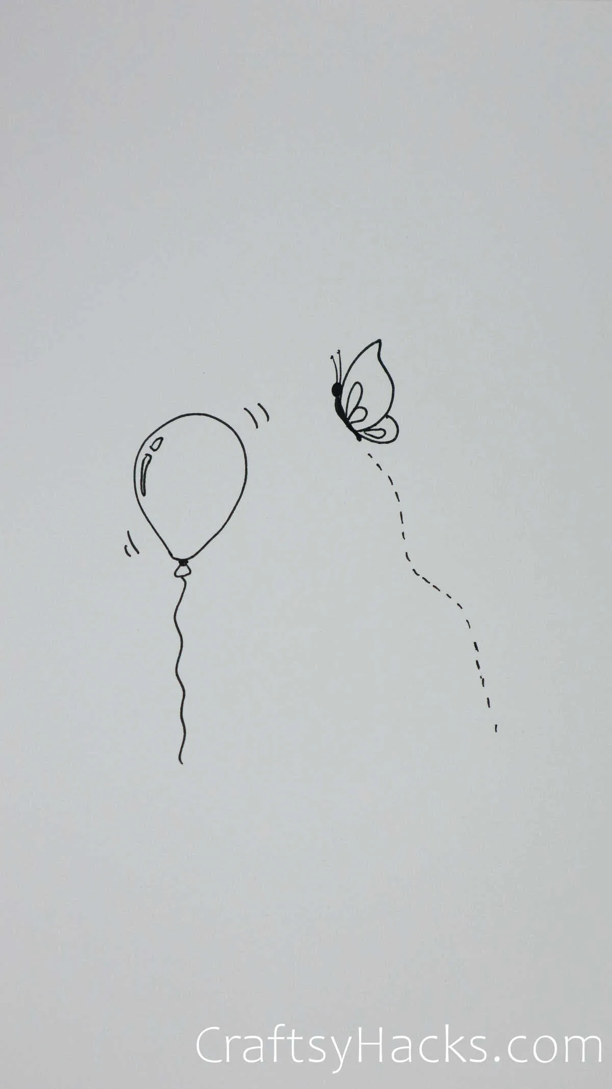 balloon and butterfly