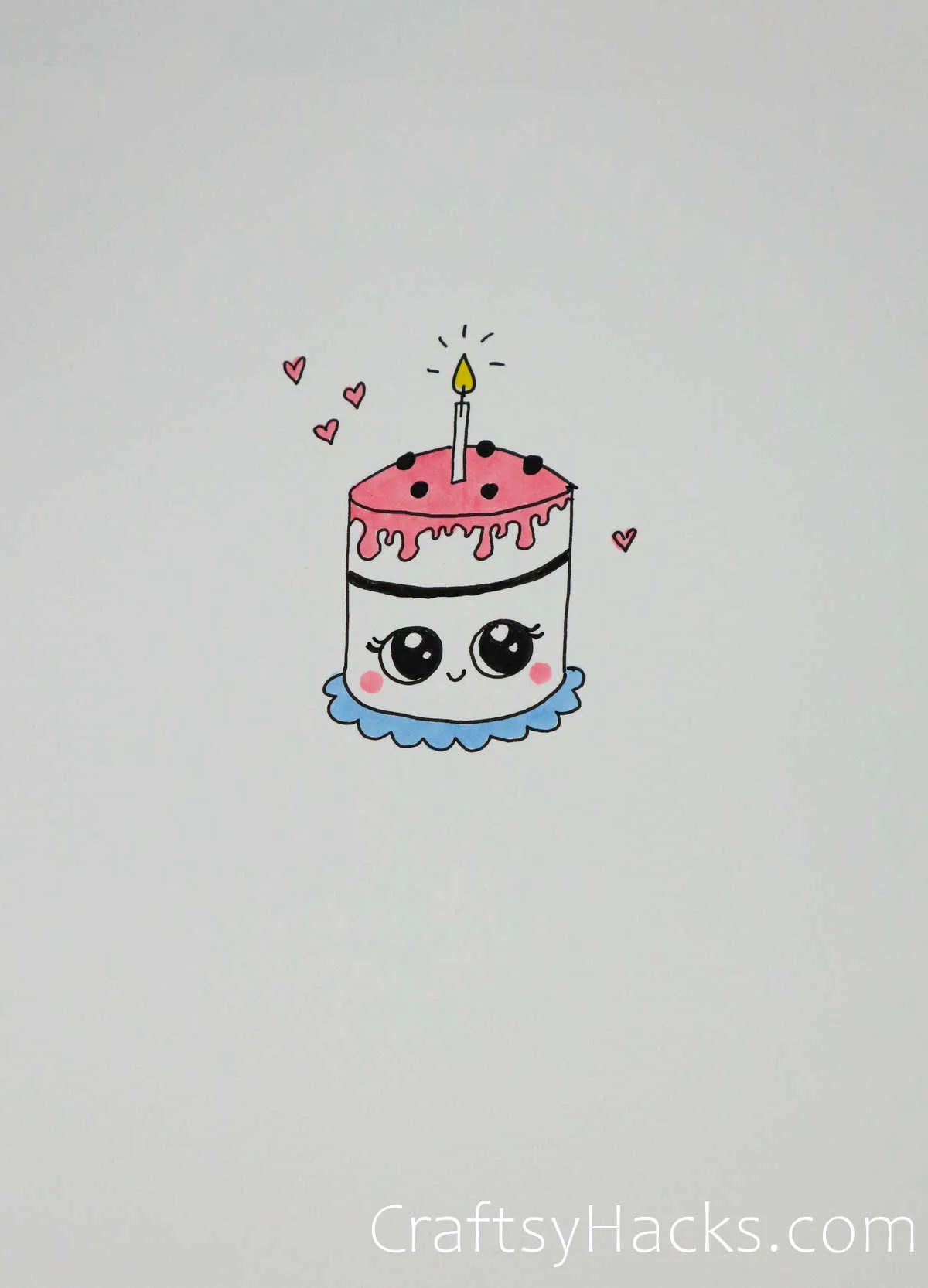 Premium Vector | Cute easy drawings i love dad birthday cake-anthinhphatland.vn
