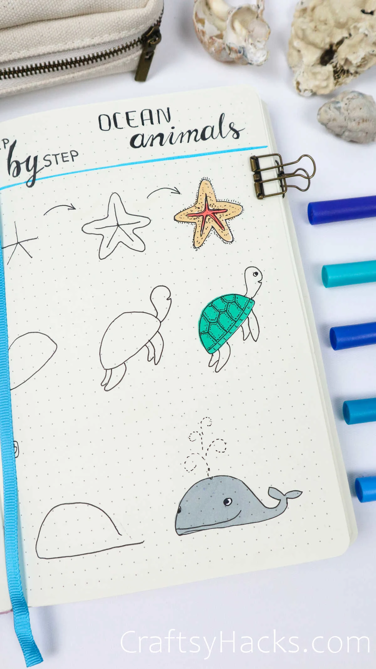 How to Draw a Fish - 17 Step by Step Tutorials for Your Bujo