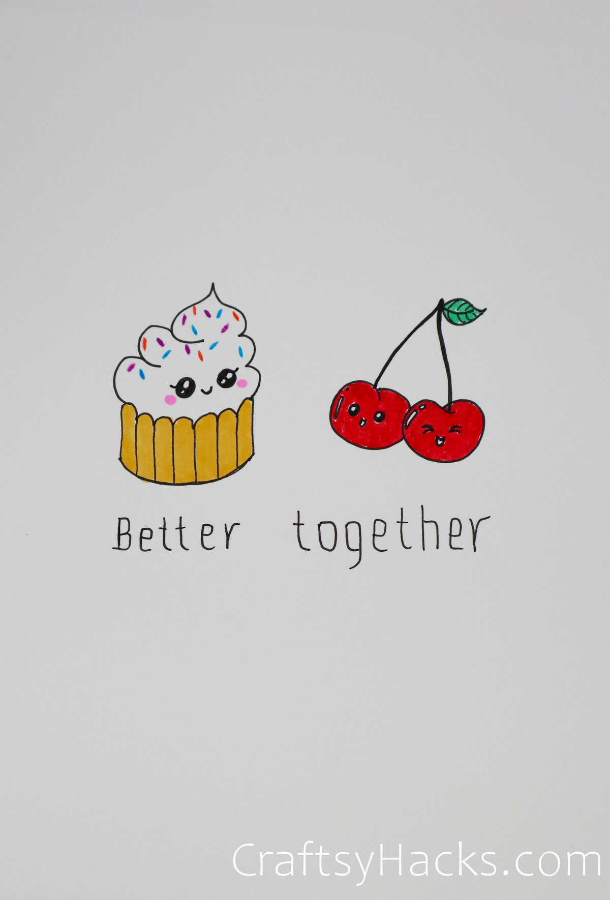 cupcake and cherry pair