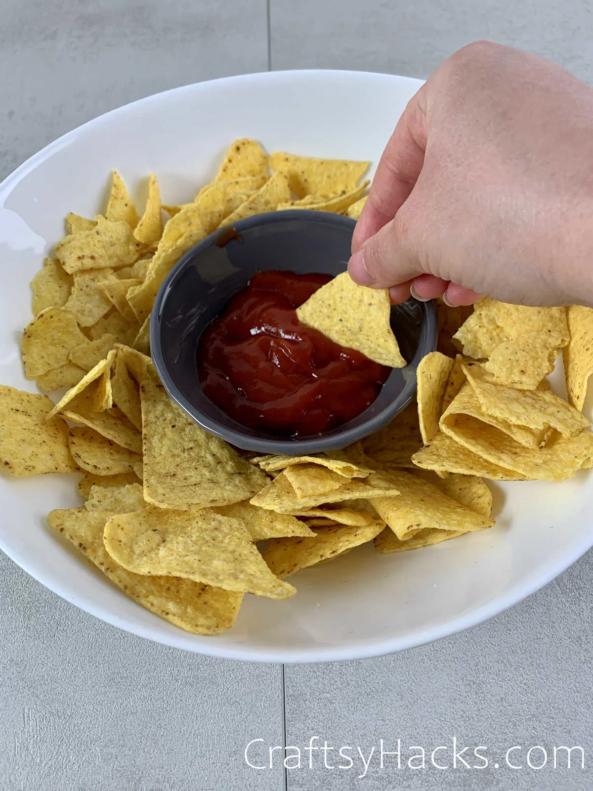 DIY chips and dip platter