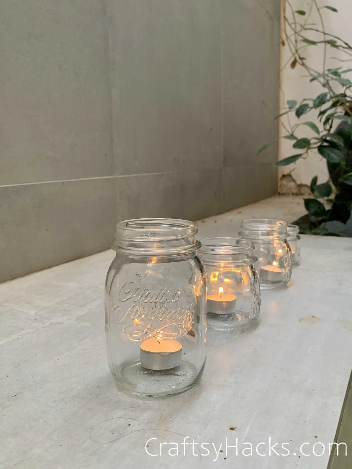 safe way to display tea lights